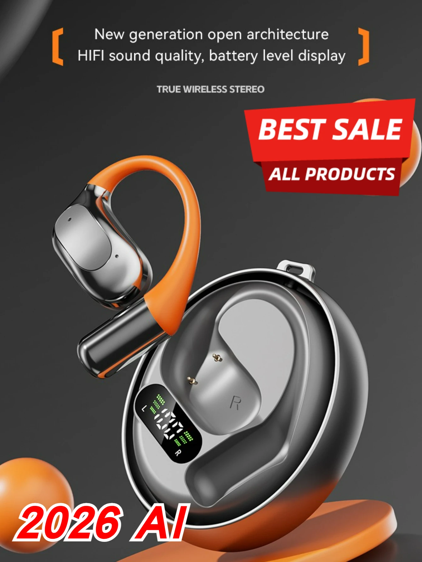 Bluetooth Headset On Ear - Casque traducteur sans fil 144 langues